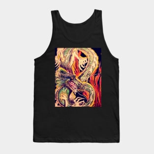 Japanese dragon Tank Top